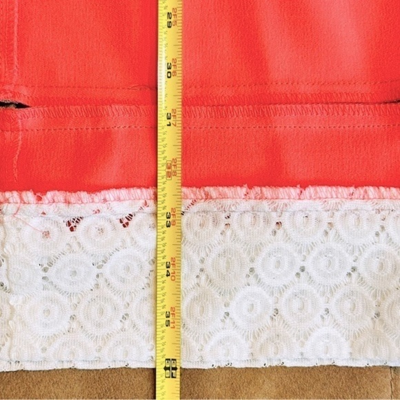 Studio One New York Women’s S/M Tan & Coral Color Block Sleeveless Dress - Picture 8 of 10